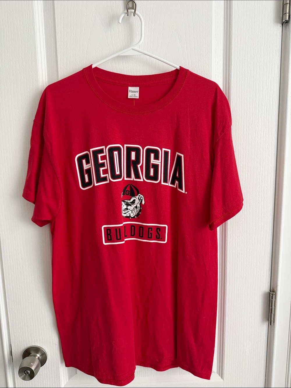Hanes Red Georgia Bulldogs Graphic Tee